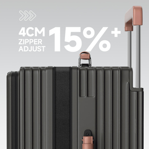 <strong>Large</strong> Thick PC Expandable Luggage <strong>Suitcase</strong> with Wide Handle Deep Storage Side Opening Portable <strong>Light</strong> Weight Durable Travel Case - Product Image 6
