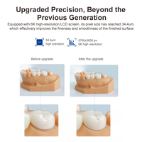 Imprimante 3D dentaire Smile Find Metal de haute précision pour techniciens de laboratoire, avec écran LCD, système d'exploitation Windows, connectivité filaire et résine