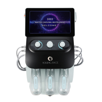 Appareil photo 360 visuel dissolvant de points noirs H2O2 eau dermabrasion hydrogène petite bulle hydro oxygène Machine pour le nettoyage hydratant