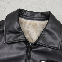 Blouson Bomber Rétro en Cuir Véritable pour Homme, Coupe Slim, Imperméable, Respirant, Coupe-Vent, Fermeture Éclair