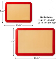 Tapis de cuisson en silicone professionnel résistant à la chaleur 420*295mm, qualité alimentaire, pour la cuisson des biscuits et des pâtisseries