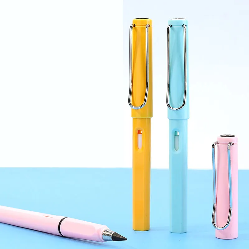 Newest Kids Everlasting Pencil 12 Colors Unlimited Erasable Inkless Pen Eternal Pencil Set With Eraser