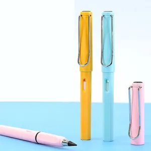 pensil 12 set Suppliers-Pensil Tahan Lama Anak-anak, Pensil Tanpa Tinta Tak Terbatas 12 Warna dengan Penghapus