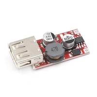 Módulo Regulador de Voltaje para Coche, 9V/12V/24V a 5V, 3A, USB, Rojo
