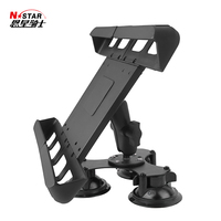 Support de tablette pour véhicule à ventouse en plastique, format agrandi pour rotule de 25 mm (1 pouce)