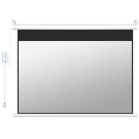 Cortina de Proyección Eléctrica con Control Remoto de Fábrica al por Mayor, Pantalla de Proyección de 210 Pulgadas 16:9 para Cine en Casa, Sala de Reuniones Escolares