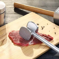 Vente chaude de haute qualité Double face viande maillet viande marteau boeuf poulet Steak porc aluminium outil de cuisine pour battre le boeuf