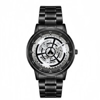Montre à quartz pour hommes, cadran rotatif à 360 degrés, aiguilles lumineuses, résistance à l'eau de 10m, chronométrage précis