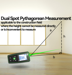Télémètre Lase vert Lacer Lazer télémètre numérique télémètre de mesure <span class=keywords><strong>Laser</strong></span> tenu dans la main Portable 120 mètres - Product Image 5