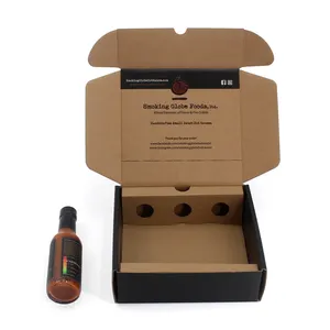 GMI Wholesale Custom Hot Chilli Cooking Sauce Gift Paper Box With The Paper Insert For Spice Sets