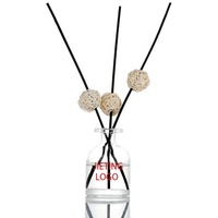 Difusor de Aromas Decorativo, Frasco de Vidrio con Tapa de Aluminio, Envase de Vidrio Transparente Vacío de 50ml, 100ml, 150ml, 200ml, Decoración para el Hogar y Cosméticos