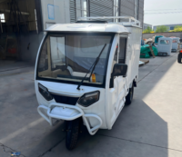 Triciclo Eléctrico de Reparto, Triciclo de Carga Cerrado para Entrega Urbana de Última Milla, Vehículo de Reparto Eléctrico, Triciclos Eléctricos
