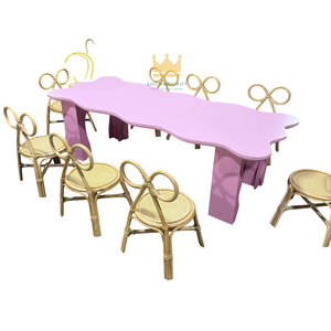 Sillas Infantiles de Mimbre Hechas a Mano, Suministro de Fábrica, para Fiestas de Cumpleaños y Eventos, Muebles Infantiles de Mimbre Natural al por Mayor - Product Image 4