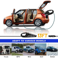 Aspirateur de voiture 12V sans fil, affichage de la puissance d'aspiration à trois niveaux, aspirateur portatif sans balais, collecteur de poussière portable, capacité de 0,5L à 1L