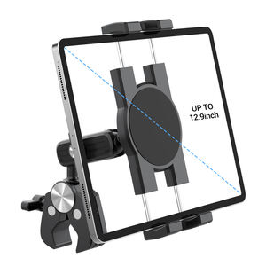 <span class=keywords><strong>Support</strong></span> universel <span class=keywords><strong>pour</strong></span> téléphones et tablettes de moto, pince robuste en alliage d'aluminium, rotatif à 360°, réglable, haute stabilité - Product Image 1