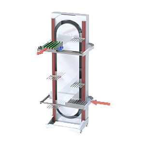 CE-kreisförmige vertikale kontinuierliche Förderer, die den Import und Export von Waren von unten nach oben anheben - Product Image 3