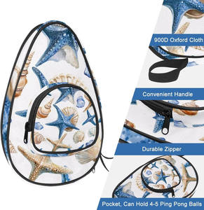 Sac de rangement portable pour balles de tennis, de baseball, de tennis de table ou de pickleball, grande capacité, échantillon gratuit - Product Image 3