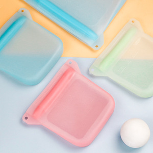 PEVA食品貯蔵バッグ容器再利用可能な冷凍庫バッグ漏れ防止トップシリコンバッグキッチンオーガナイザーポーチ - Product Image 5