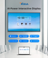 Tableau blanc interactif intelligent à écran tactile plat de 86 pouces, 4K, Android, avec présentation sans fil