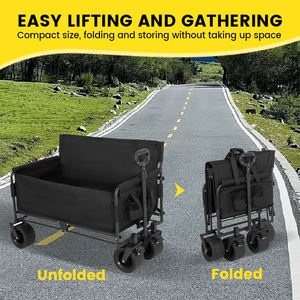 Carrito de Camping Multifuncional para Exteriores, Asiento de Sofá de Doble Uso para Sentarse y Recostarse, Carrito de Camping Reclinable o Plegable - Product Image 4