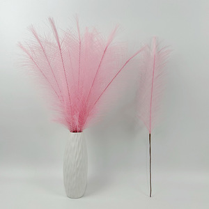 Suministros de Jardín, Ramo de <span class=keywords><strong>Flores</strong></span> Secas de Múltiples Colores, Elegante Decoración para Bodas de Otoño, Hierba de Pampas Artificial - Product Image 3