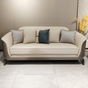 <span class=keywords><strong>Mobili</strong></span> personalizzati divano in pelle di lusso leggero italiano villa in pelle postmoderna divani da soggiorno di fascia alta <span class=keywords><strong>vecchi</strong></span> - Product Image 2