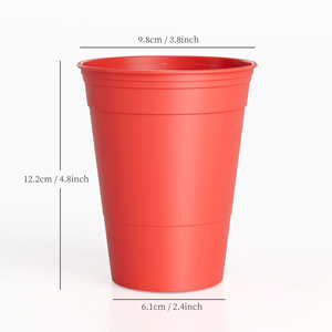 Beermilk Custom Logo Tumbler Eco-Friendly Plastic Cup 16 Oz Stackable product image