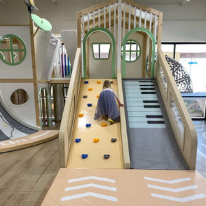 Aire de jeux pour enfants commerciale, structure d'<span class=keywords><strong>escalade</strong></span> souple, conception personnalisée de salle de jeu de rôle - Product Image 3