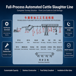 Machine d'abattage <span class=keywords><strong>halal</strong></span> pour bovins (vaches et taureaux) destinée aux abattoirs de bœuf et aux usines de transformation de viande - Product Image 2