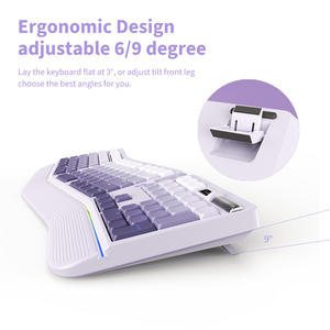 <span class=keywords><strong>Clavier</strong></span> de jeu à profil bas, éclairage RVB, <span class=keywords><strong>clavier</strong></span> mécanique, 2,4 GHz BT USB-C, trois modes, <span class=keywords><strong>clavier</strong></span> de jeu pour PC, ordinateur, joueur - Product Image 6