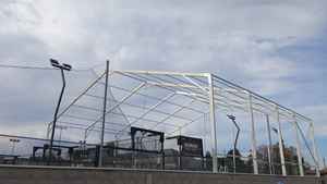 Carpa de aluminio extruido de alta calidad, personalizada por Axa Italy, para eventos deportivos - Product Image 5