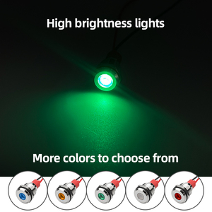 12 mét kim loại chỉ số tín hiệu đèn không thấm nước IP65 màu xanh lá cây <span class=keywords><strong>LED</strong></span> chỉ số ánh sáng với dây chỉ số đèn - Product Image 2