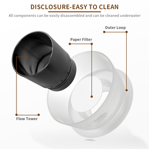 Nueva Taza de Resina Ecológica para Preparar <span class=keywords><strong>Café</strong></span>, Taza de Filtro de <span class=keywords><strong>Café</strong></span> Espresso Desmontable, Filtros de Papel Compatibles con Hoop Coffee - Product Image 4