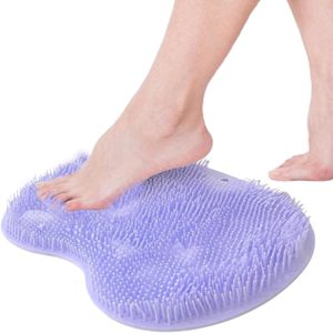 Épurateur de dos et de pieds de douche, brosse de coussin de massage de bain à épurateur mural avec ventouses exfoliant pour la peau <span class=keywords><strong>morte</strong></span> - Product Image 4