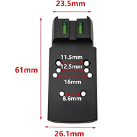 Plaque de montage P320 avec support adaptateur fibre optique point rouge/vert pour P320 P320 Compact & SP2022 (ne s'applique pas à X-5 ou M17)
