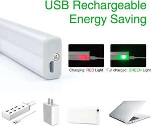 Tuodi nhà máy bán nhà thông minh đèn 500mAh có thể sạc lại pin 30 lumens cạnh giường ngủ LED Đèn xách tay PIR cảm biến chuyển động ánh sáng - Product Image 5