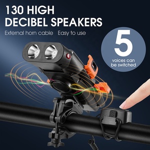 Boyan 5 en 1: Faro LED para Bicicleta, Soporte para Teléfono, Bocina, Luz Lateral, Batería de 3000mAh, Impermeable IPX6, Recargable por USB, 500LM, Totalmente de Plástico - Product Image 5