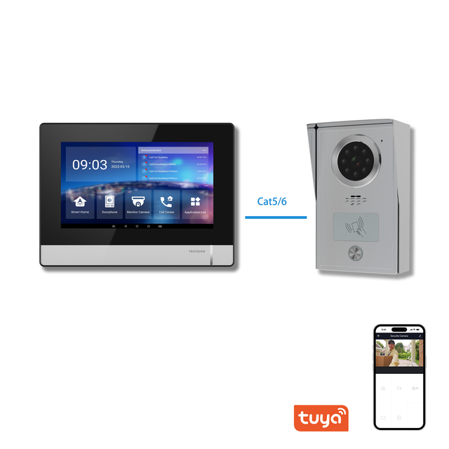 Android Villa Intercom Door Camera 7 Inch Tuya Smart Home Control Panel Home Automation Wall Control Screen Smartlife