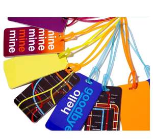 Travelsky Souvenir Bagagli Tag Logo Personalizzato Valigia Trasparente di Plastica Dei Bagagli Tag - Product Image 5