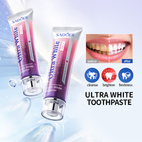 SADOER Dentifrice Herbal Citron Menthe Anti-Caries Blanchissant Jetable Élimination des Taches Blanches Brillantes Usage Domestique Vente en Gros Transfrontalière