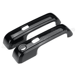 Coques de poignées de portières de voiture avec clé intelligente + Ensemble de garnitures de panneaux de poignées de portières extérieures pour Ford F-150 F150 F-250/HD F-350/HD 15-19 - Product Image 4