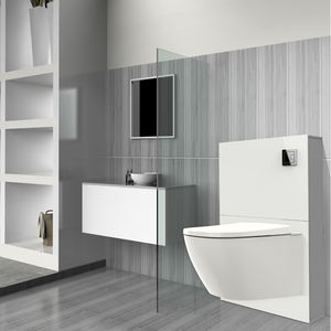 Cabinet Citerne <span class=keywords><strong>Suspendu</strong></span> Toilette Mécanisme De <span class=keywords><strong>Chasse</strong></span> D'eau Céramique Moderne Toilette Verre Citerne - Product Image 5