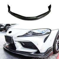 CAR WORLD pour Supra A90 VR Design - Lame avant en fibre de carbone pour kit carrosserie, installation par colle/vis 2019-2020