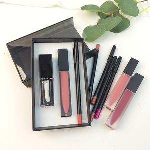 Set de Labiales 3 en 1 de Larga Duración: Delineador de Labios Marrón Oscuro, Lápiz Labial Líquido Mate y Delineador de Labios en Caja - Product Image 6