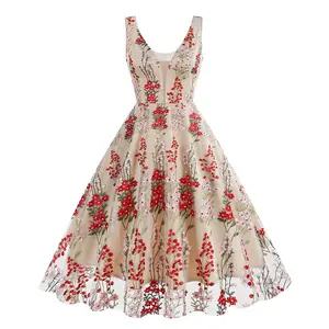 C одежда высокого качества вышитое платье новый стиль вечернее платье для девочек праздничное платье