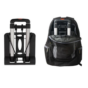 Portable en alliage d'aluminium Mini chariot pliable tige de traction chariot à bagages Mini Cargo chariot mobile nouvel état - Product Image 4