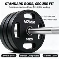 MZMM P1107 pour plaques de poids réglables à quatre poignées, revêtement TPU résistant à l'usure, portable pour entraînement croisé et usage commercial