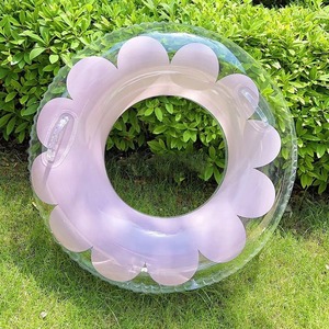 Anillo de natación de flores románticas círculo de tubo de natación inflable de celebridad de PVC grueso para niños y adultos - Product Image 4