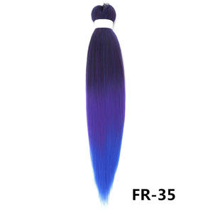 Cheveux à tresser pré-étirés en <span class=keywords><strong>queue</strong></span> <span class=keywords><strong>de</strong></span> <span class=keywords><strong>cheval</strong></span>, vente en gros, extensions <span class=keywords><strong>de</strong></span> cheveux synthétiques africains jumbo pour tresses au crochet, faciles à tresser - Product Image 5