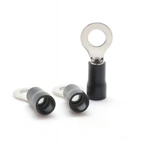 Terminales de Anillo Aislados Prensados en Frío, Conectores de Cuchara de Cobre Estañado para Terminación de Cables Eléctricos Automotrices - Product Image 4